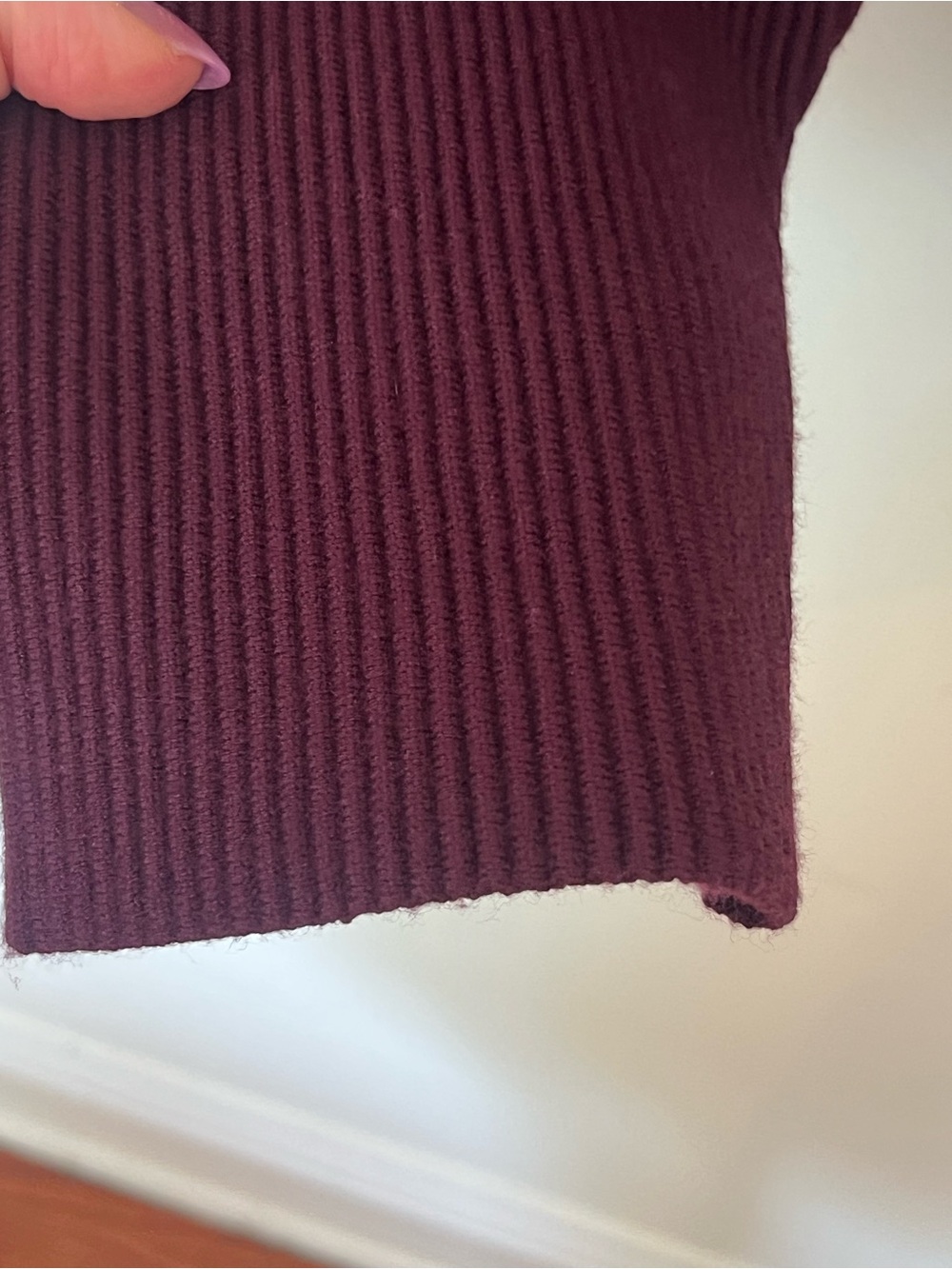 Bar III Ribbed Burgundy Cardigan XL NWT | Tell Me Lies Wardrobe - Picture 7 of 12